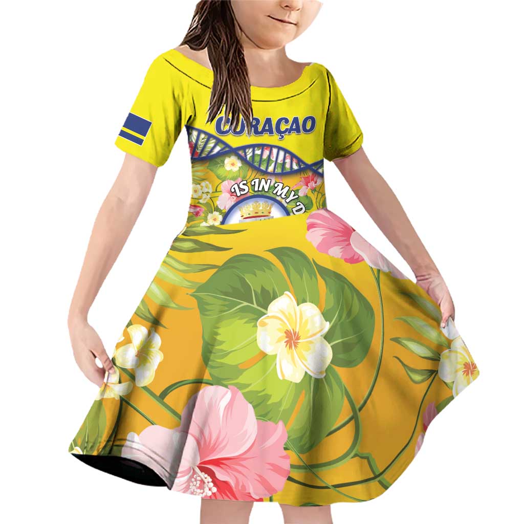 Personalized Curacao Is In My DNA Family Matching Off Shoulder Short Dress and Hawaiian Shirt - Wonder Print Shop