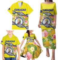 Personalized Curacao Is In My DNA Family Matching Puletasi and Hawaiian Shirt - Wonder Print Shop