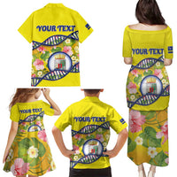 Personalized Curacao Is In My DNA Family Matching Puletasi and Hawaiian Shirt - Wonder Print Shop