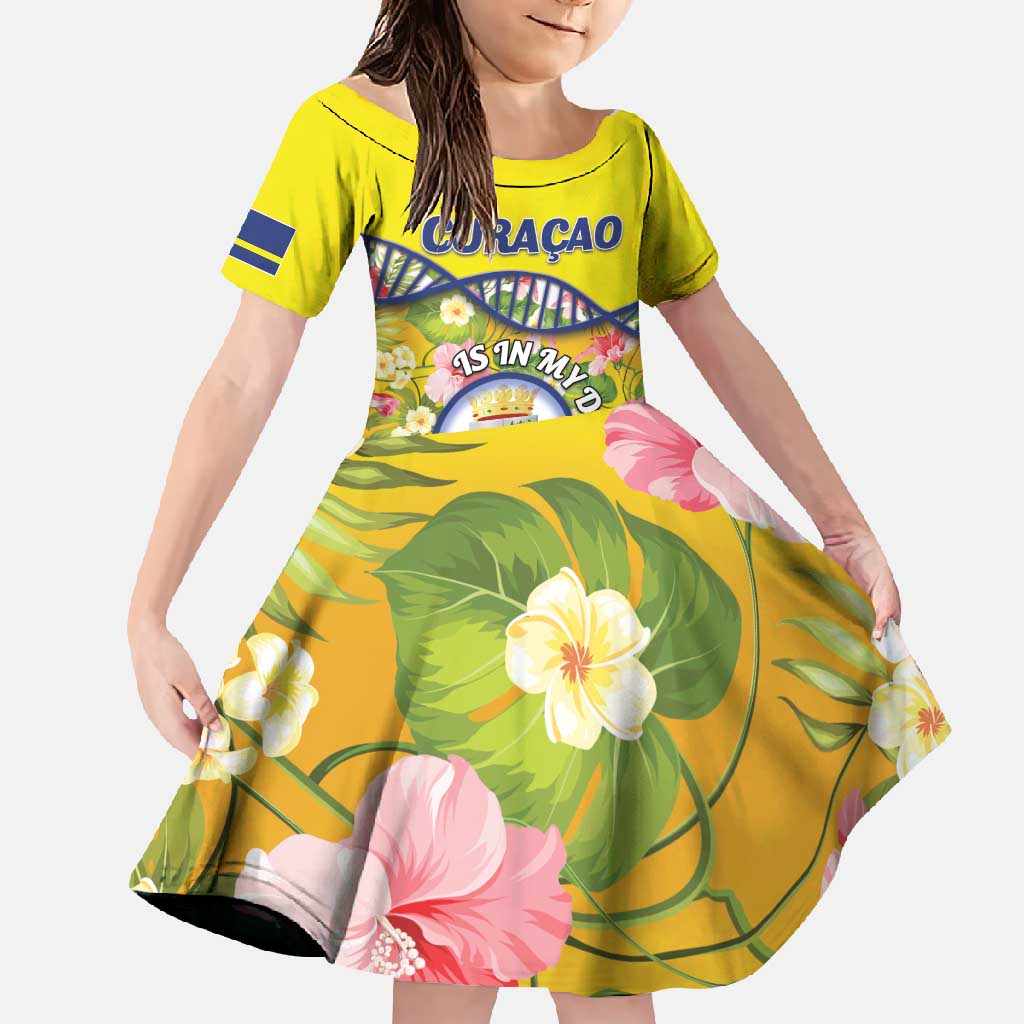 Personalized Curacao Is In My DNA Family Matching Short Sleeve Bodycon Dress and Hawaiian Shirt - Wonder Print Shop