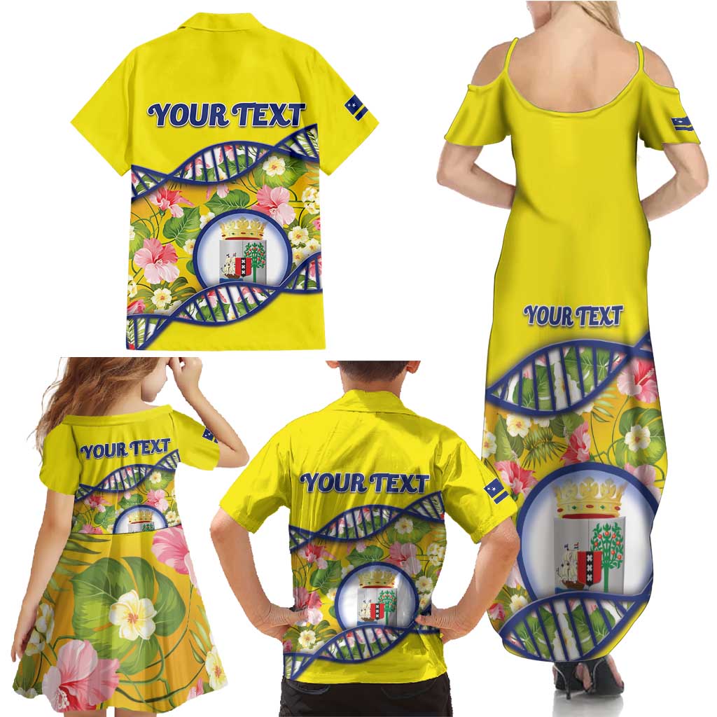 Personalized Curacao Is In My DNA Family Matching Summer Maxi Dress and Hawaiian Shirt - Wonder Print Shop