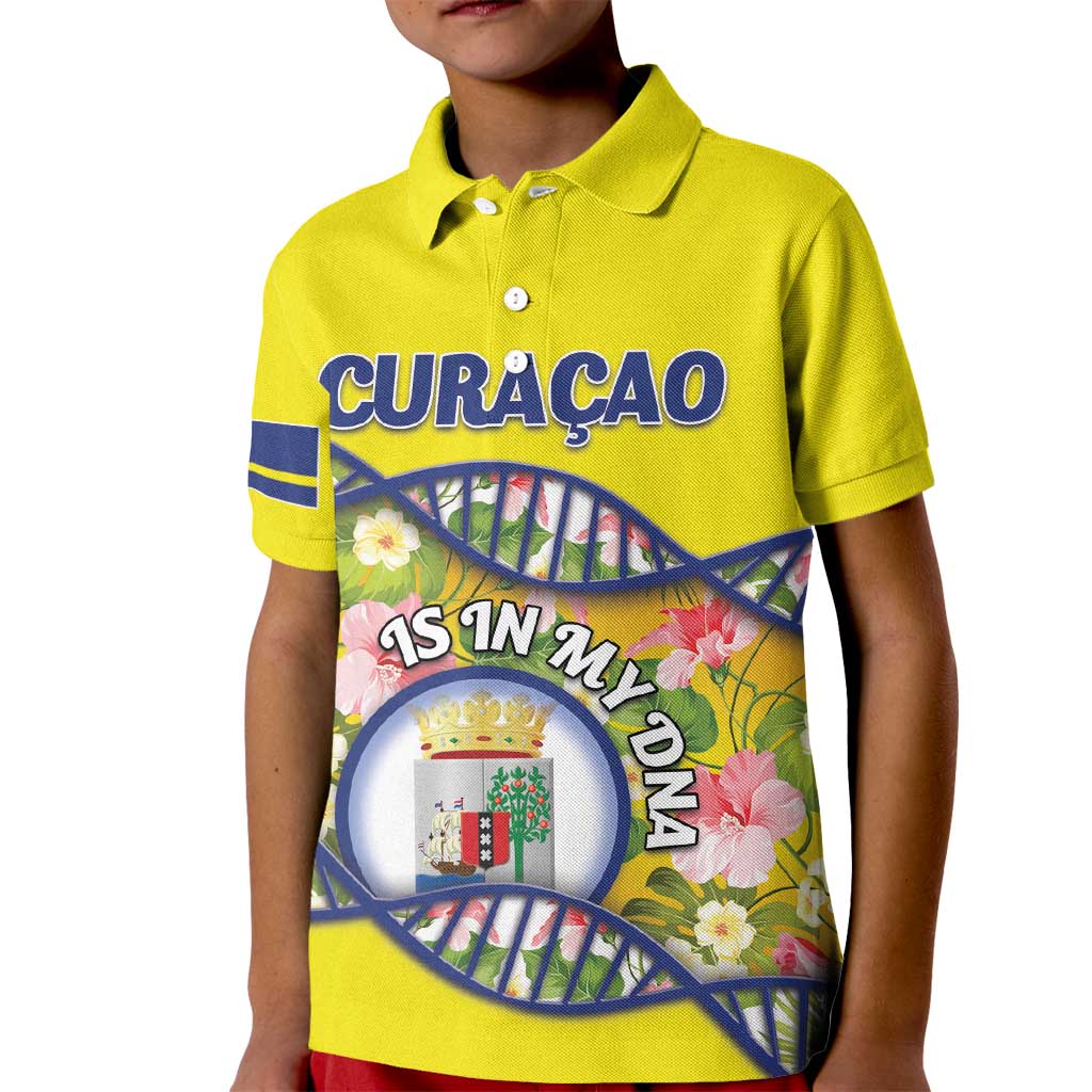 Personalized Curacao Is In My DNA Kid Polo Shirt - Wonder Print Shop