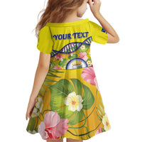 Personalized Curacao Is In My DNA Kid Short Sleeve Dress - Wonder Print Shop