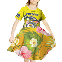 Personalized Curacao Is In My DNA Kid Short Sleeve Dress - Wonder Print Shop