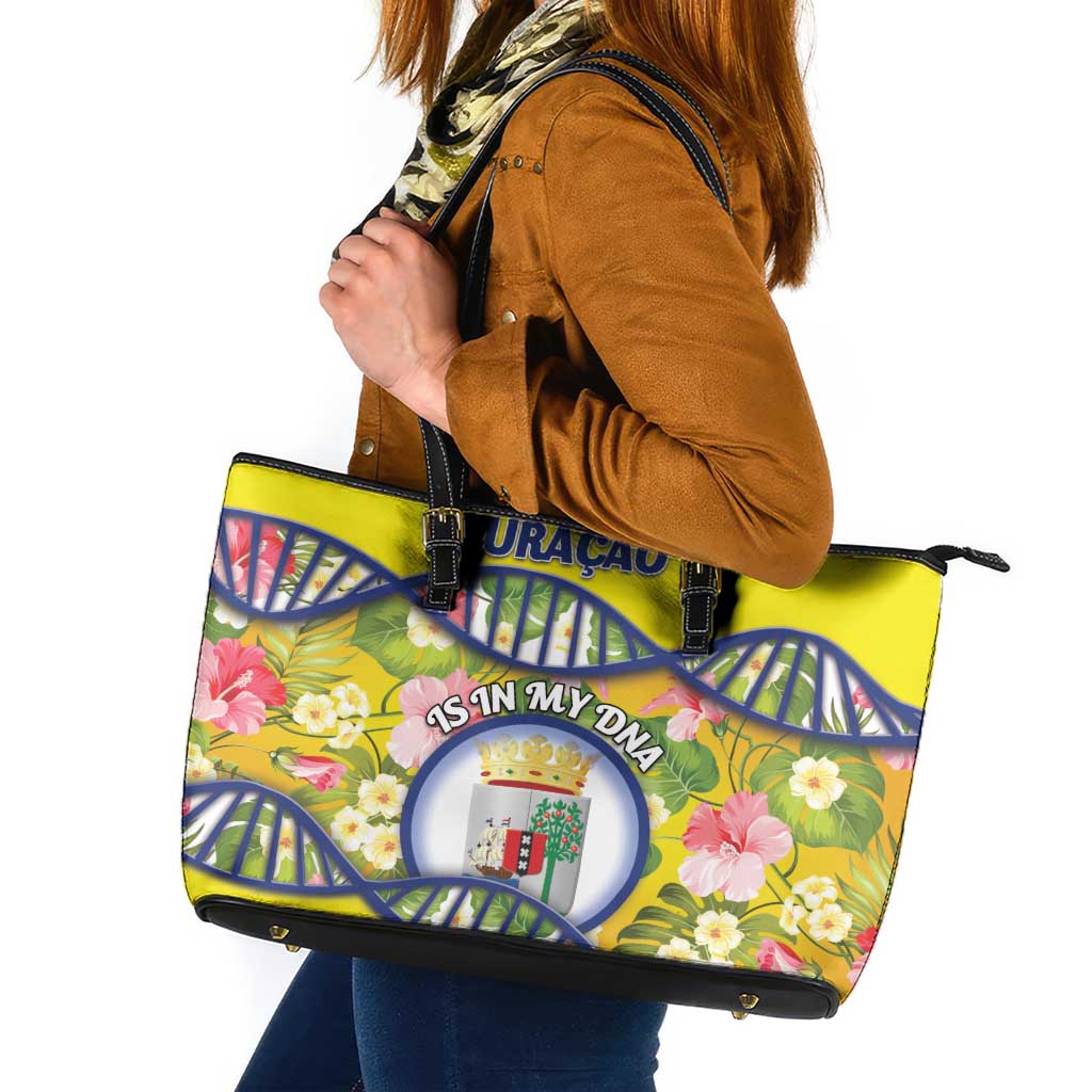 Curacao Is In My DNA Leather Tote Bag - Wonder Print Shop