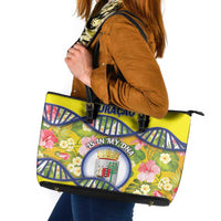 Curacao Is In My DNA Leather Tote Bag - Wonder Print Shop