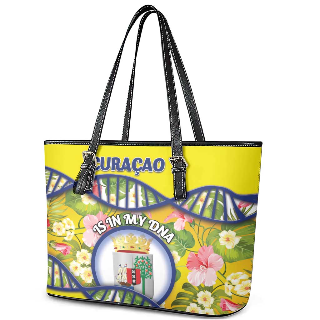Curacao Is In My DNA Leather Tote Bag - Wonder Print Shop