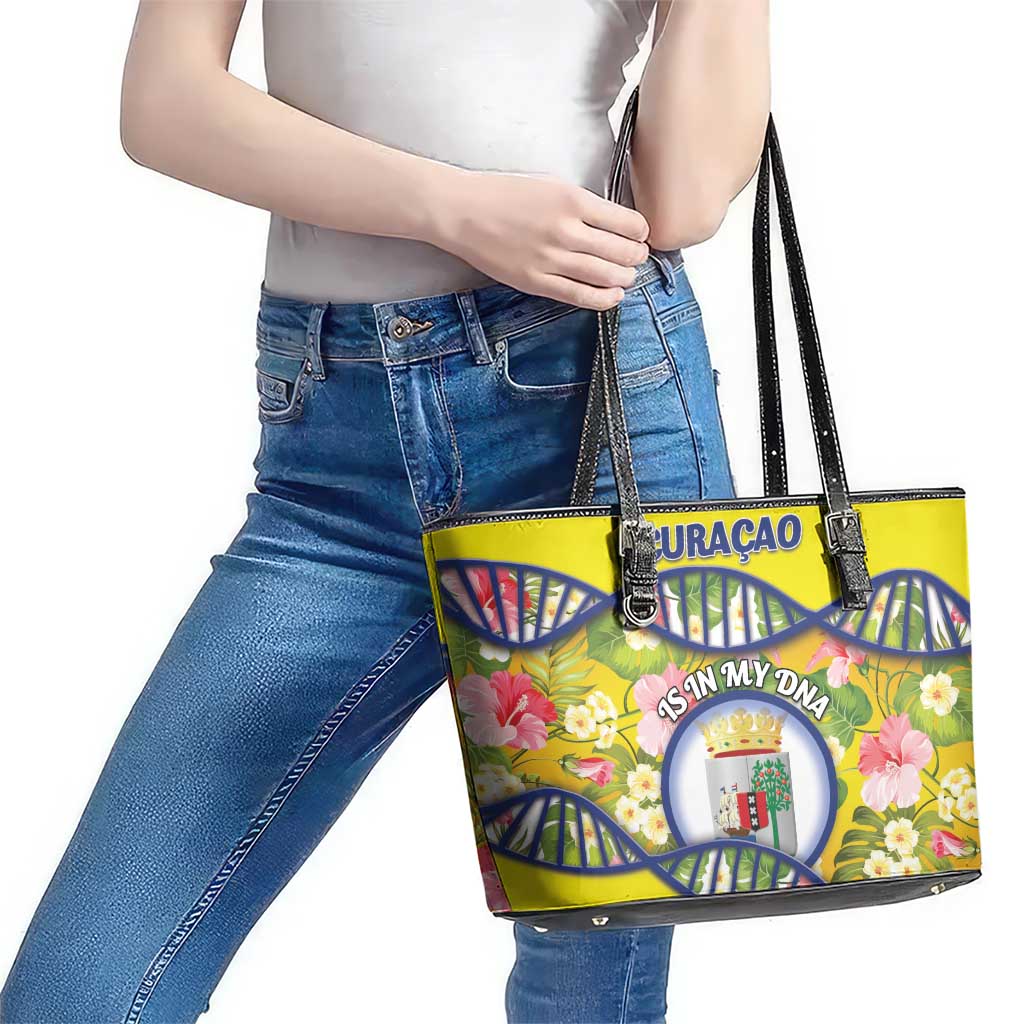 Curacao Is In My DNA Leather Tote Bag - Wonder Print Shop