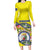 Personalized Curacao Is In My DNA Long Sleeve Bodycon Dress - Wonder Print Shop