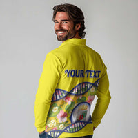 Personalized Curacao Is In My DNA Long Sleeve Polo Shirt - Wonder Print Shop