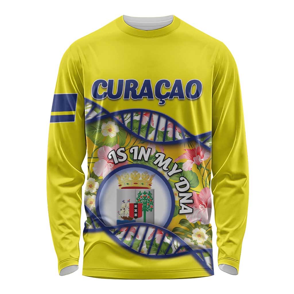Personalized Curacao Is In My DNA Long Sleeve Shirt - Wonder Print Shop