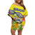 Personalized Curacao Is In My DNA Off Shoulder Short Dress - Wonder Print Shop