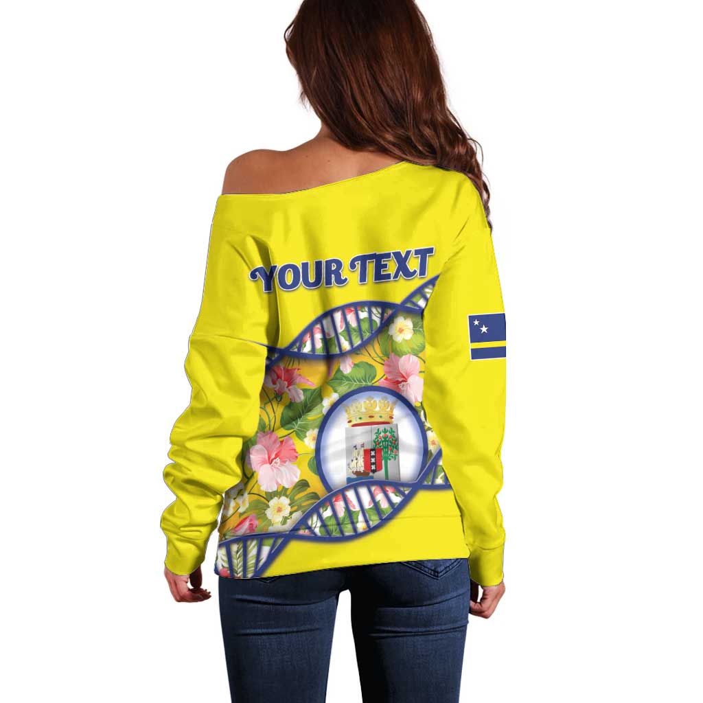 Personalized Curacao Is In My DNA Off Shoulder Sweater - Wonder Print Shop