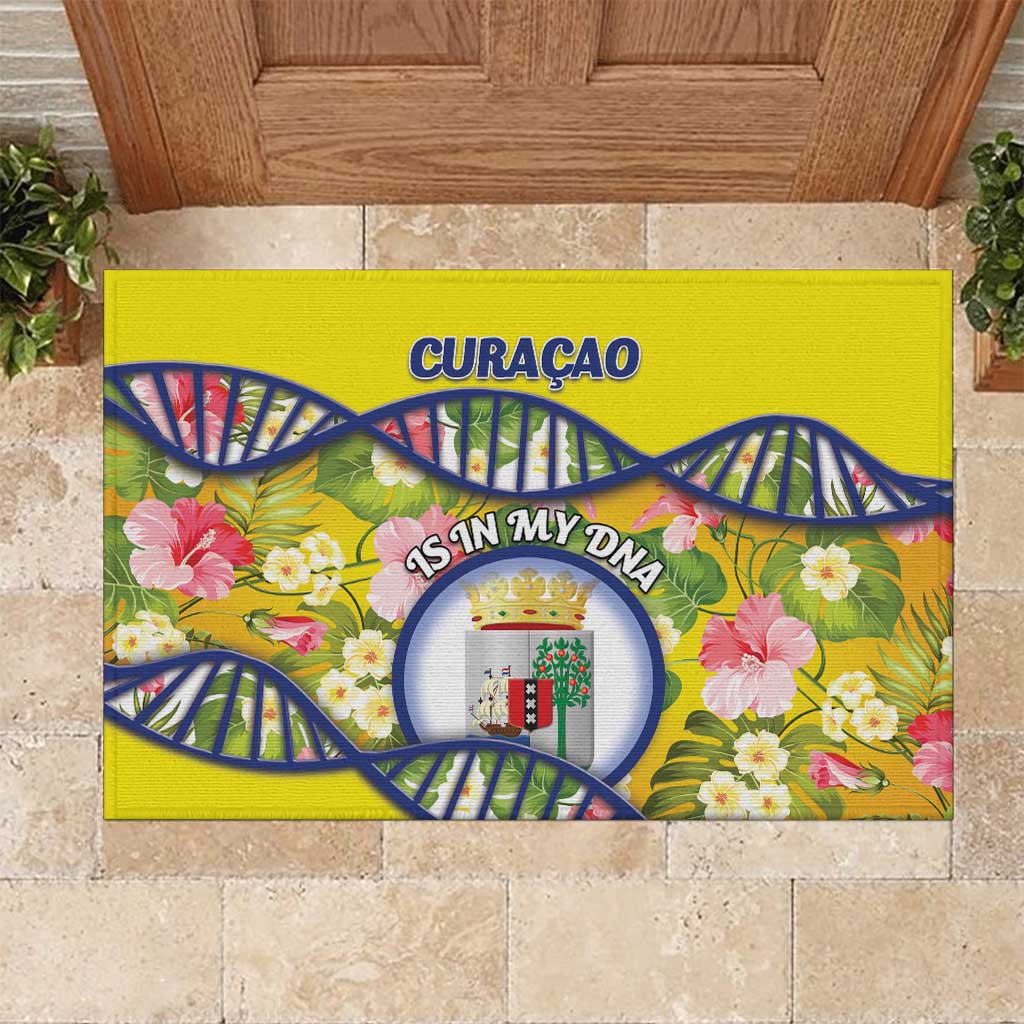 Curacao Is In My DNA Rubber Doormat - Wonder Print Shop