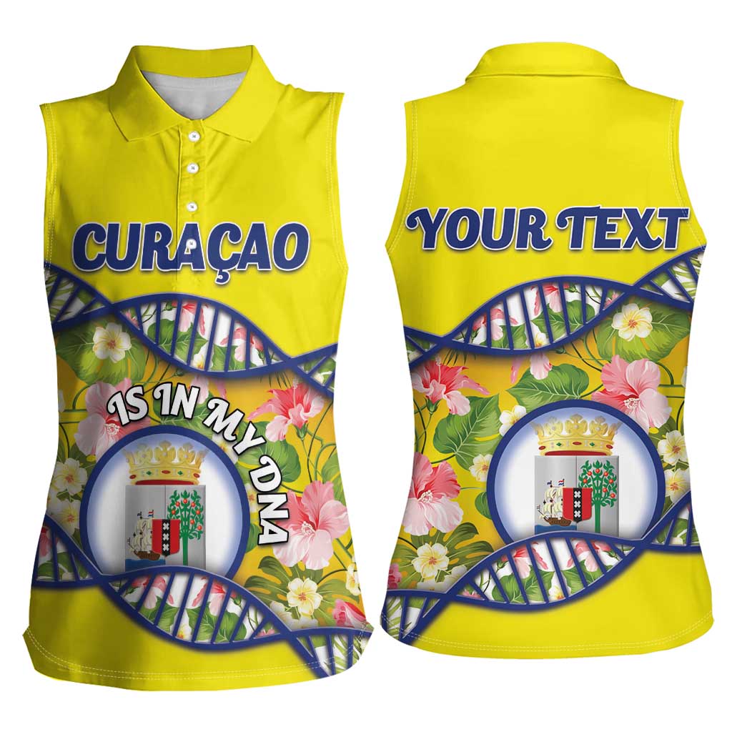 Personalized Curacao Is In My DNA Women Sleeveless Polo Shirt - Wonder Print Shop