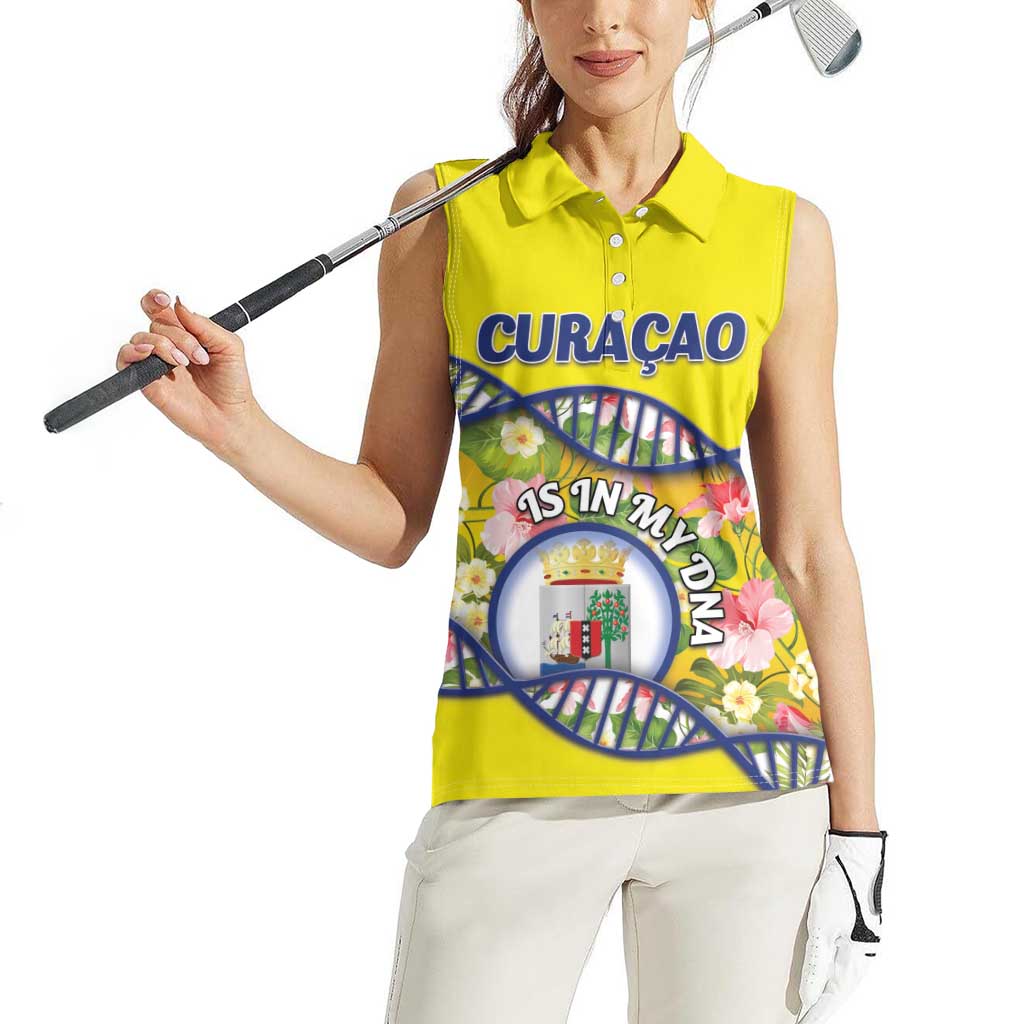 Personalized Curacao Is In My DNA Women Sleeveless Polo Shirt - Wonder Print Shop