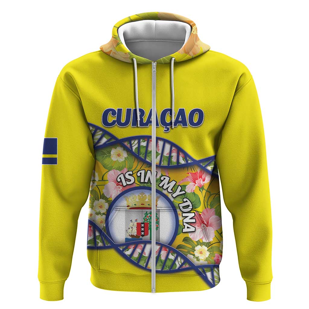 Personalized Curacao Is In My DNA Zip Hoodie - Wonder Print Shop