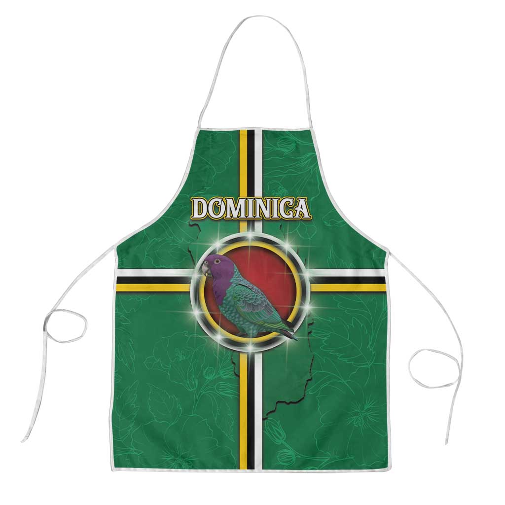 Dominica Apron Sisserou Parrot With Hibiscus Patterns - Wonder Print Shop