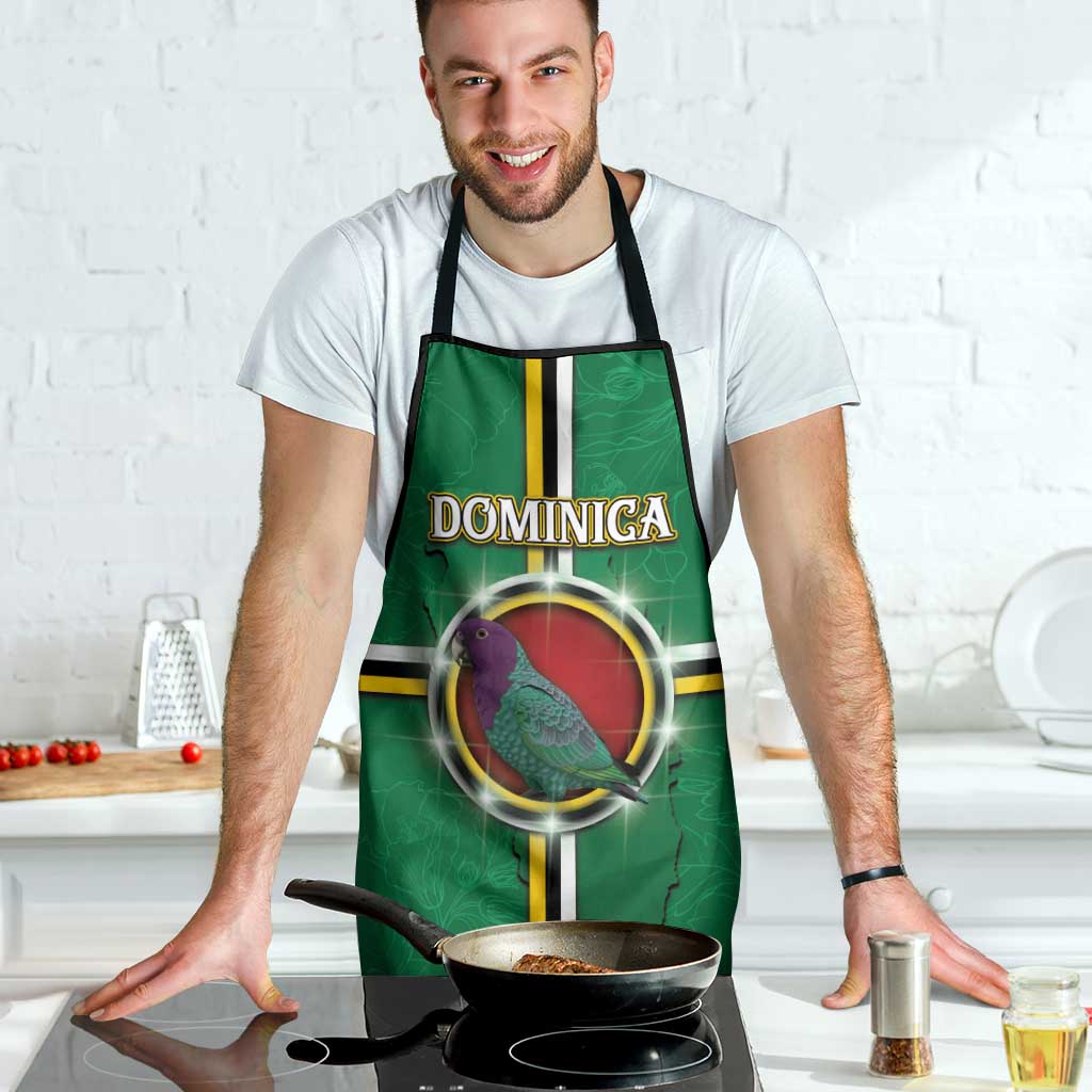 Dominica Apron Sisserou Parrot With Hibiscus Patterns - Wonder Print Shop