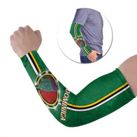 Personalized Dominica Arm Sleeves Sisserou Parrot With Hibiscus Patterns - Wonder Print Shop