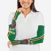 Personalized Dominica Arm Sleeves Sisserou Parrot With Hibiscus Patterns - Wonder Print Shop