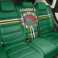 Dominica Back Car Seat Cover Sisserou Parrot With Hibiscus Patterns - Wonder Print Shop