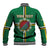 Personalized Dominica Baseball Jacket Sisserou Parrot With Hibiscus Patterns - Wonder Print Shop