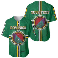 Personalized Dominica Baseball Jersey Sisserou Parrot With Hibiscus Patterns - Wonder Print Shop