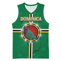 Personalized Dominica Basketball Jersey Sisserou Parrot With Hibiscus Patterns - Wonder Print Shop