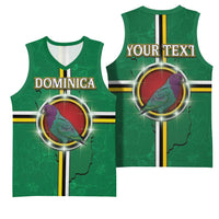 Personalized Dominica Basketball Jersey Sisserou Parrot With Hibiscus Patterns - Wonder Print Shop