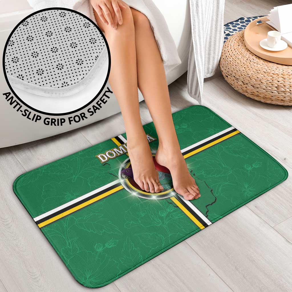 Dominica Bathroom Set Sisserou Parrot With Hibiscus Patterns - Wonder Print Shop