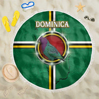 Dominica Beach Blanket Sisserou Parrot With Hibiscus Patterns - Wonder Print Shop