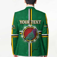 Personalized Dominica Blazer Sisserou Parrot With Hibiscus Patterns - Wonder Print Shop