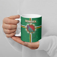 Personalized Dominica Ceramic Mug Sisserou Parrot With Hibiscus Patterns - Wonder Print Shop