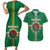 Personalized Dominica Couples Matching Short Sleeve Bodycon Dress and Hawaiian Shirt Sisserou Parrot With Hibiscus Patterns - Wonder Print Shop