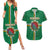 Personalized Dominica Couples Matching Summer Maxi Dress and Hawaiian Shirt Sisserou Parrot With Hibiscus Patterns - Wonder Print Shop