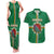 Personalized Dominica Couples Matching Tank Maxi Dress and Hawaiian Shirt Sisserou Parrot With Hibiscus Patterns - Wonder Print Shop
