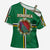 Personalized Dominica Cross Shoulder Shirt Sisserou Parrot With Hibiscus Patterns - Wonder Print Shop