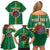 Personalized Dominica Family Matching Off Shoulder Short Dress and Hawaiian Shirt Sisserou Parrot With Hibiscus Patterns - Wonder Print Shop