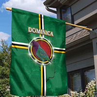 Dominica Garden Flag Sisserou Parrot With Hibiscus Patterns - Wonder Print Shop