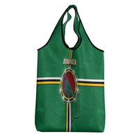Dominica Grocery Bag Sisserou Parrot With Hibiscus Patterns - Wonder Print Shop