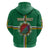 Personalized Dominica Hoodie Sisserou Parrot With Hibiscus Patterns - Wonder Print Shop
