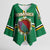 Personalized Dominica Kimono Sleeve Blouse Sisserou Parrot With Hibiscus Patterns - Wonder Print Shop