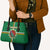 Dominica Leather Bag Sisserou Parrot With Hibiscus Patterns - Wonder Print Shop