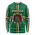 Personalized Dominica Long Sleeve Shirt Sisserou Parrot With Hibiscus Patterns - Wonder Print Shop