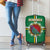 Dominica Luggage Cover Sisserou Parrot With Hibiscus Patterns - Wonder Print Shop