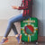 Dominica Luggage Cover Sisserou Parrot With Hibiscus Patterns - Wonder Print Shop