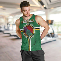 Personalized Dominica Men Tank Top Sisserou Parrot With Hibiscus Patterns - Wonder Print Shop