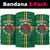 Dominica Neck Gaiter Sisserou Parrot With Hibiscus Patterns - Wonder Print Shop