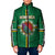 Personalized Dominica Padded Jacket Sisserou Parrot With Hibiscus Patterns - Wonder Print Shop